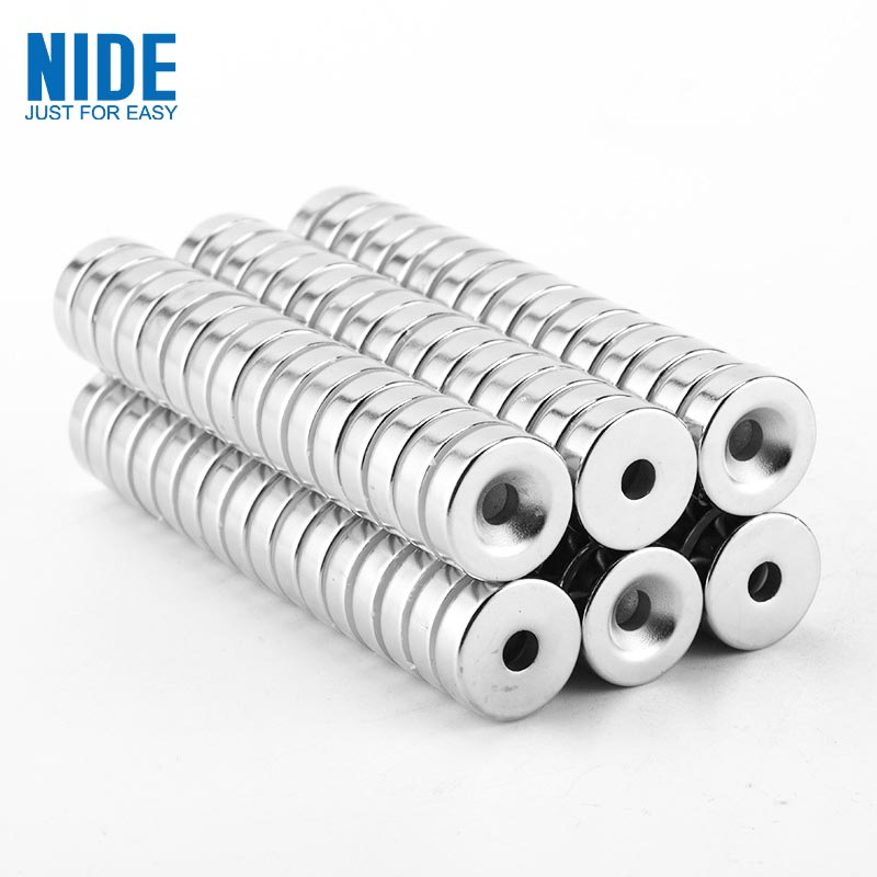 Round Neodymium Sinter NdFeB Magnet Dengan Lubang